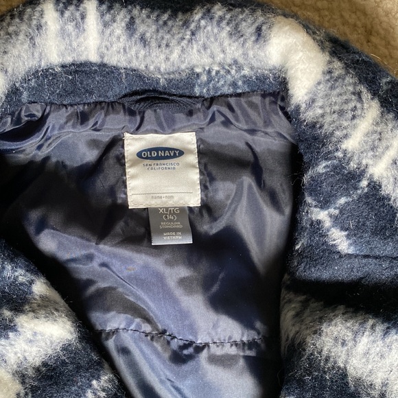 Old Navy Plaid Coat XL - Picture 3 of 10